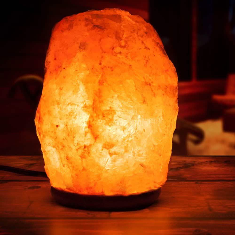Himalayan Salt Lamp Hand Carved Natural Crystal 2-Pack