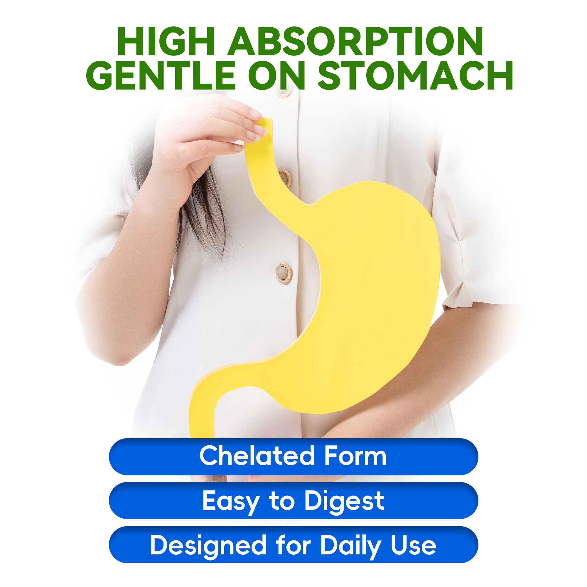 Magnesium Glycinate 240 Capsules High Absorption Supplement