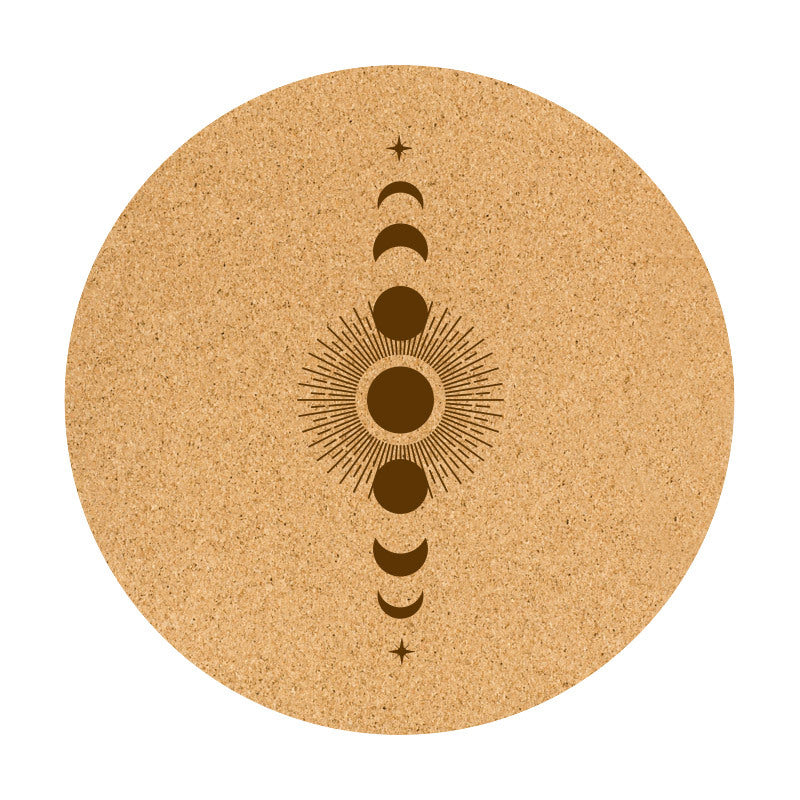 Cork Natural Rubber Meditation Mat Non-Slip Practice