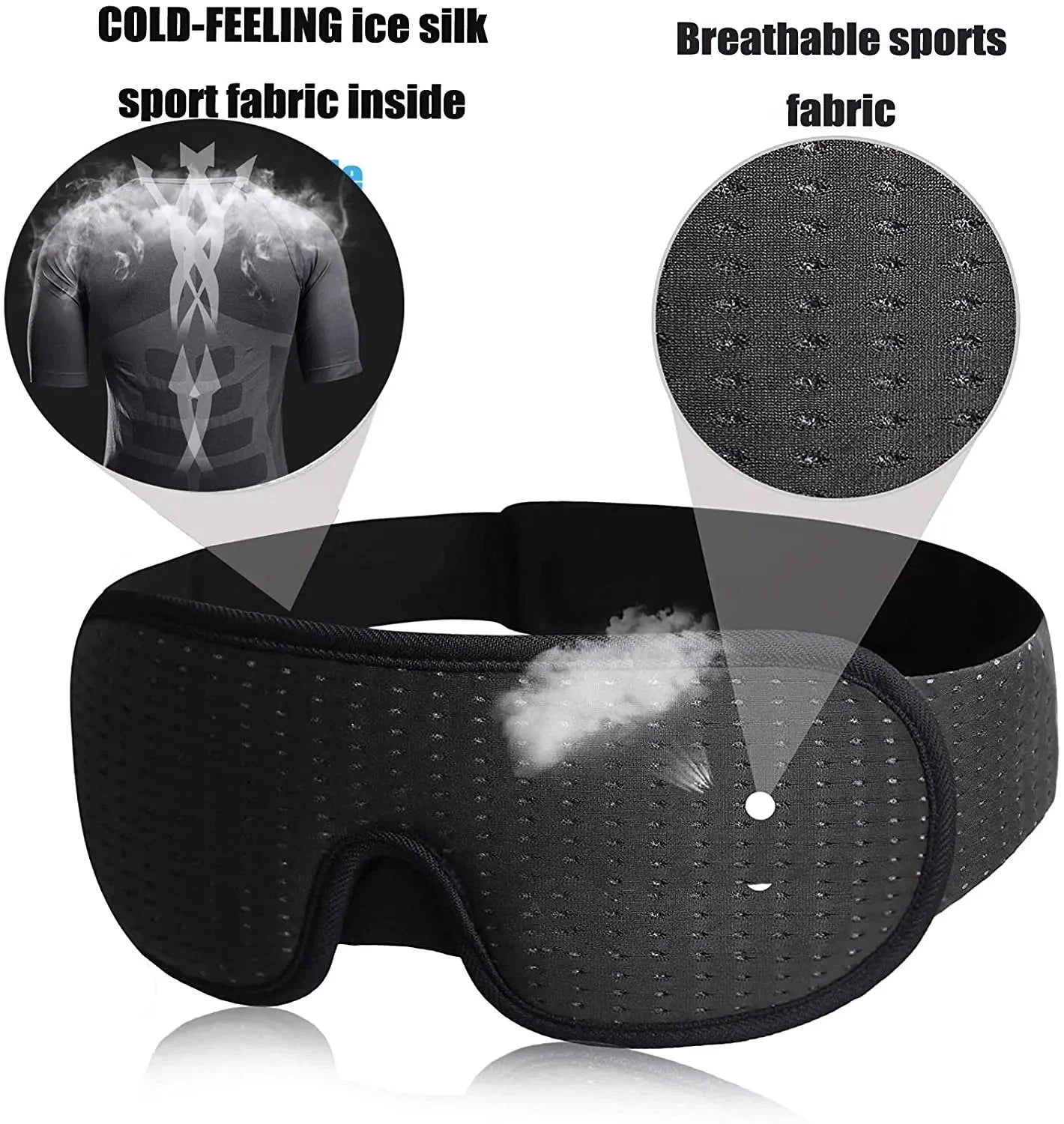 3D Sleep Eye Mask Soft Padded Memory Foam Eyeshade