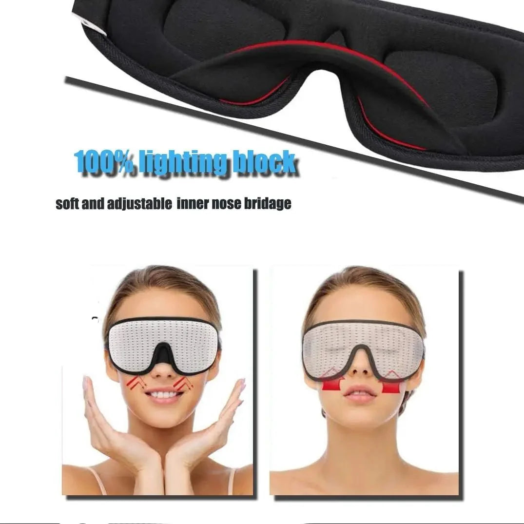 3D Sleep Eye Mask Soft Padded Memory Foam Eyeshade