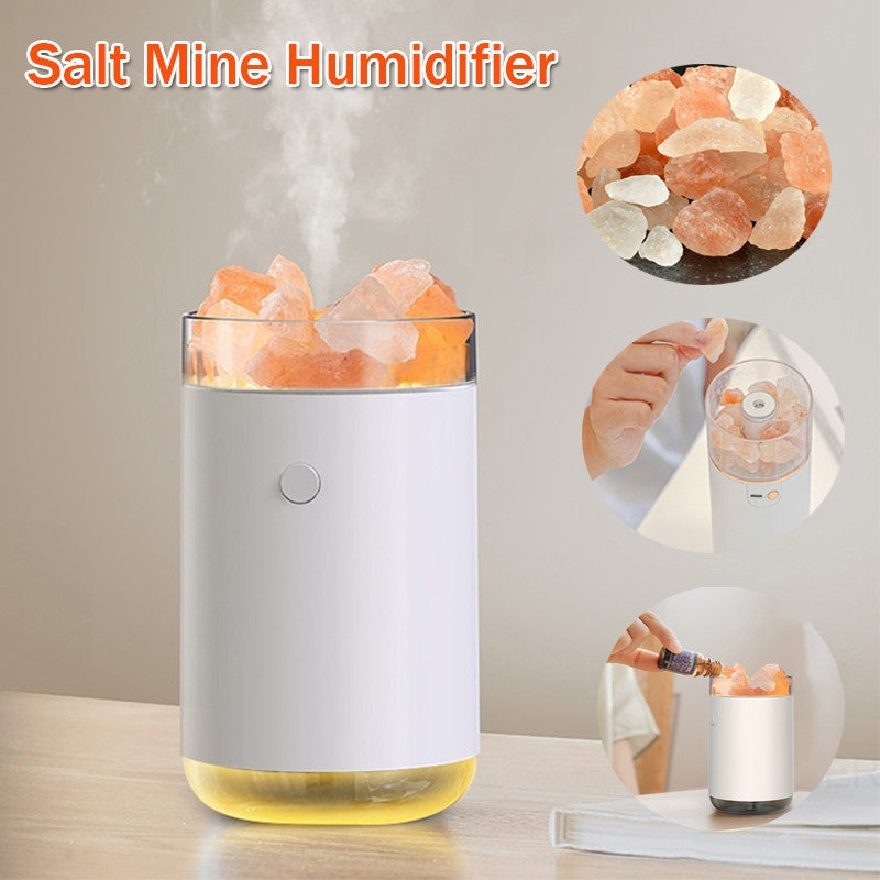 Crystal Salt Stone Air Humidifier Aromatherapy Diffuser