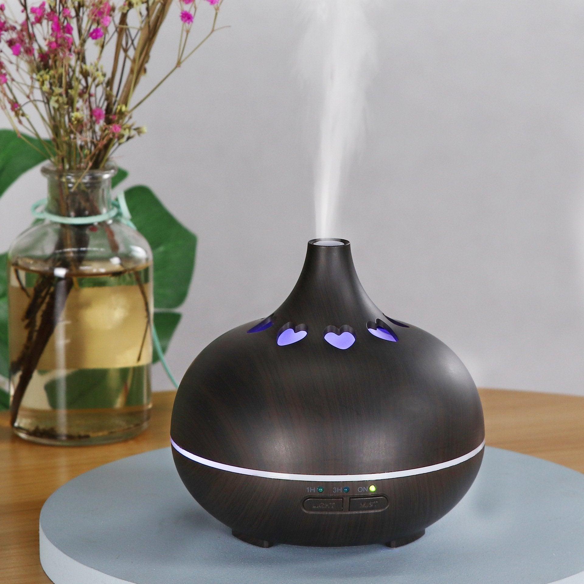 Modern Heart Shape Aromatherapy Diffuser 550ml with Remote