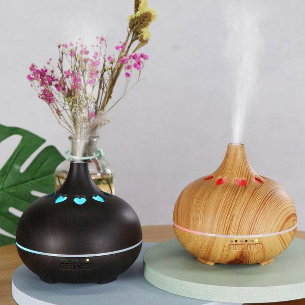 Modern Heart Shape Aromatherapy Diffuser 550ml with Remote