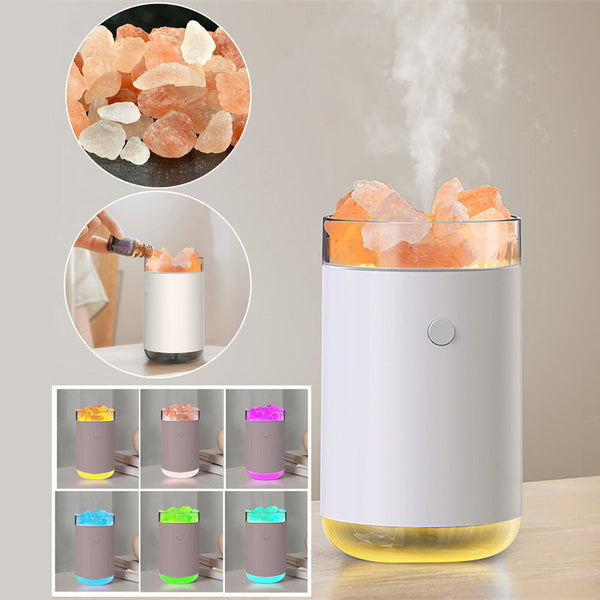 Crystal Salt Stone Air Humidifier Aromatherapy Diffuser