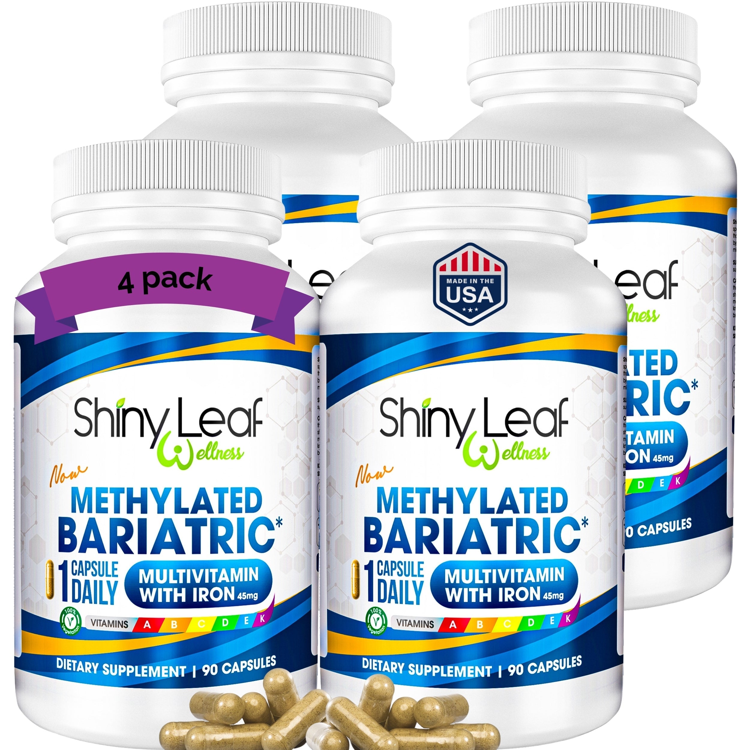 Methylated Bariatric Multivitamin with 45mg Iron