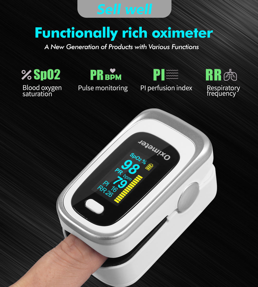 Finger Pulse Oximeter Oxygen Saturation Monitor