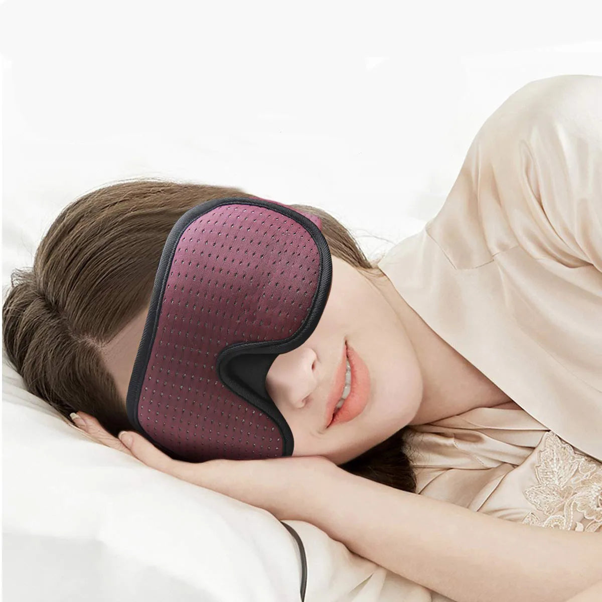 3D Sleeping Mask Soft Padded Light Blocking Eye Shade