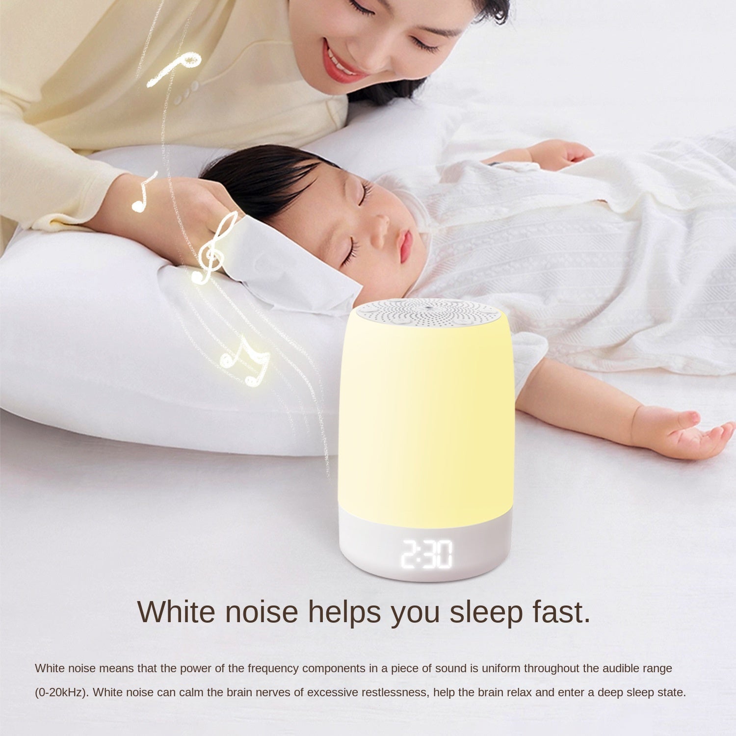 White Noise Sleep Device with Atmosphere Light