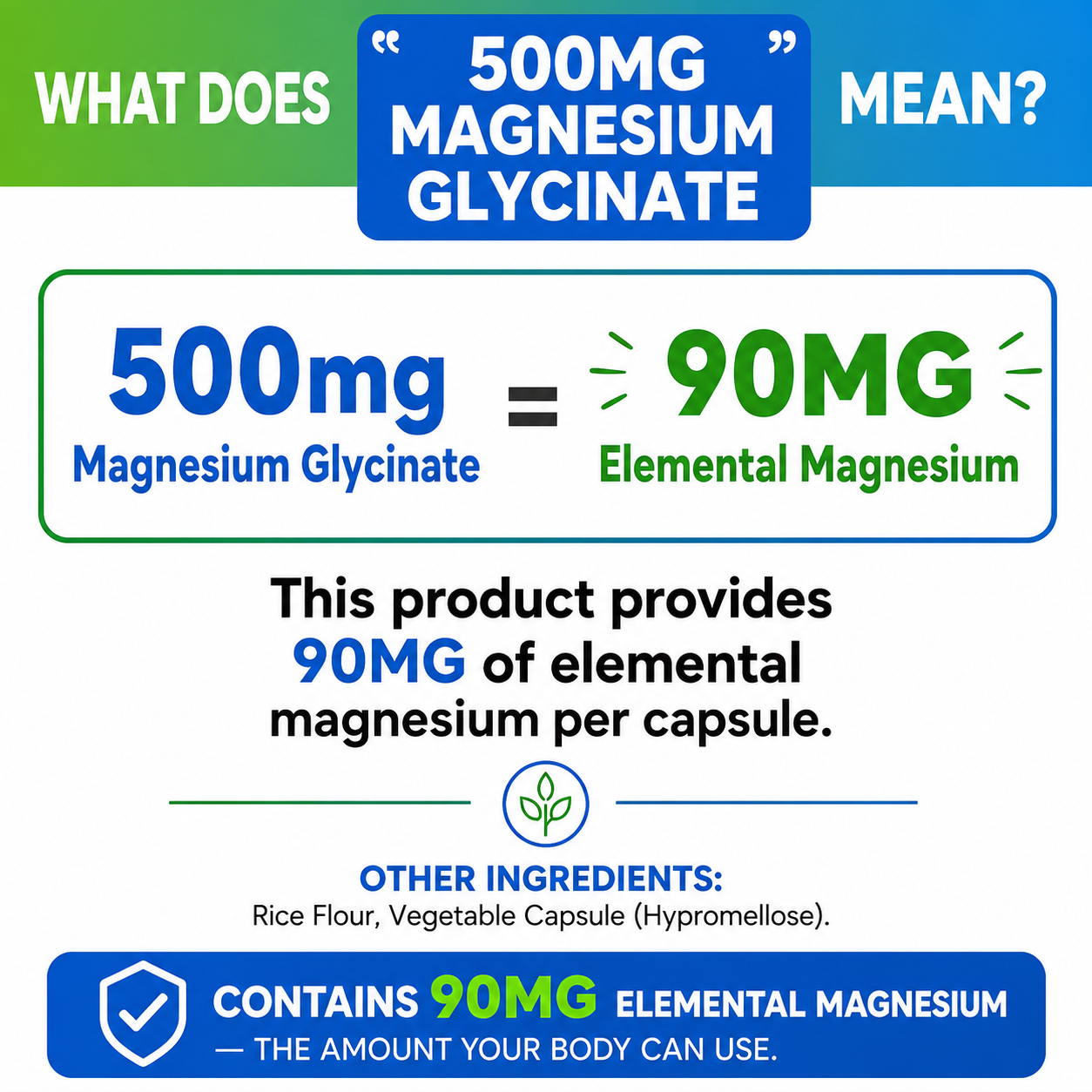 Magnesium Glycinate 240 Capsules High Absorption Supplement