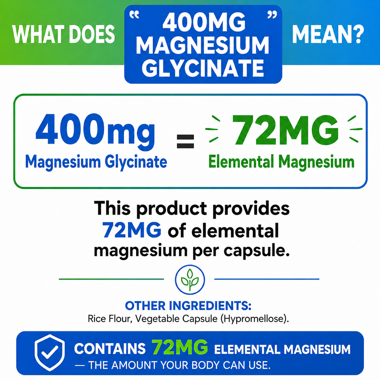 Magnesium Glycinate 240 Capsules High Absorption Supplement