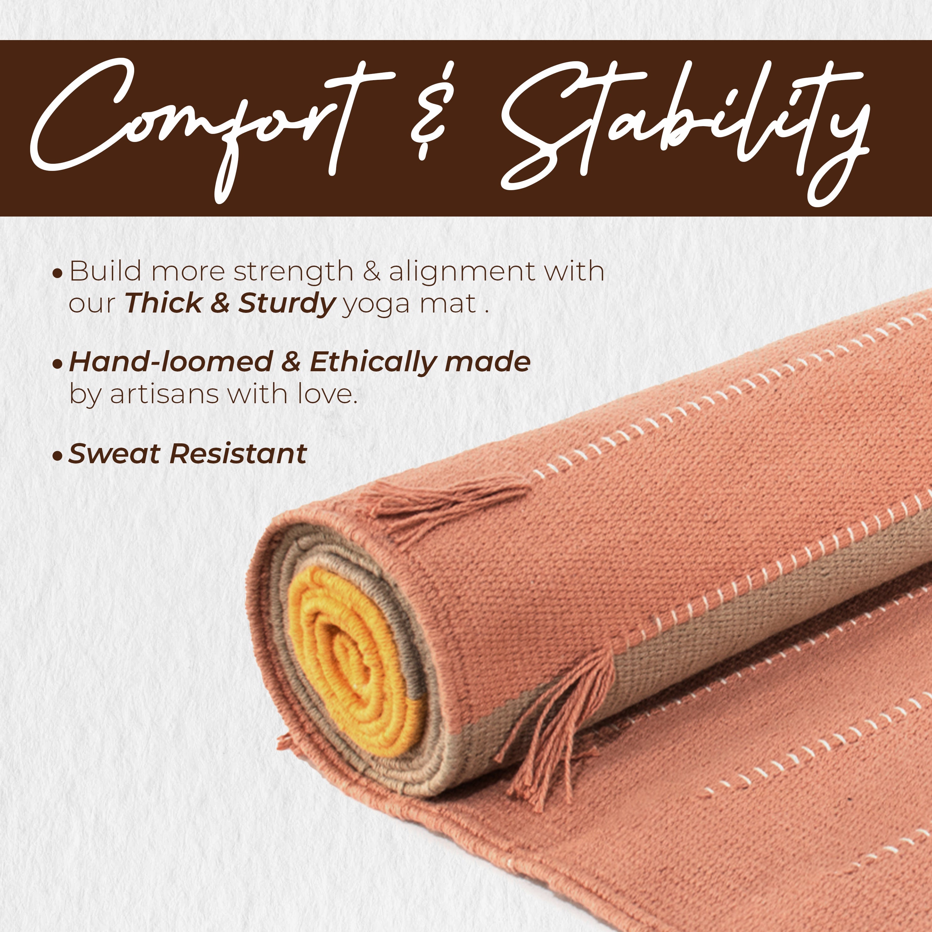 Organic Eco-Friendly Cotton Yoga Mat