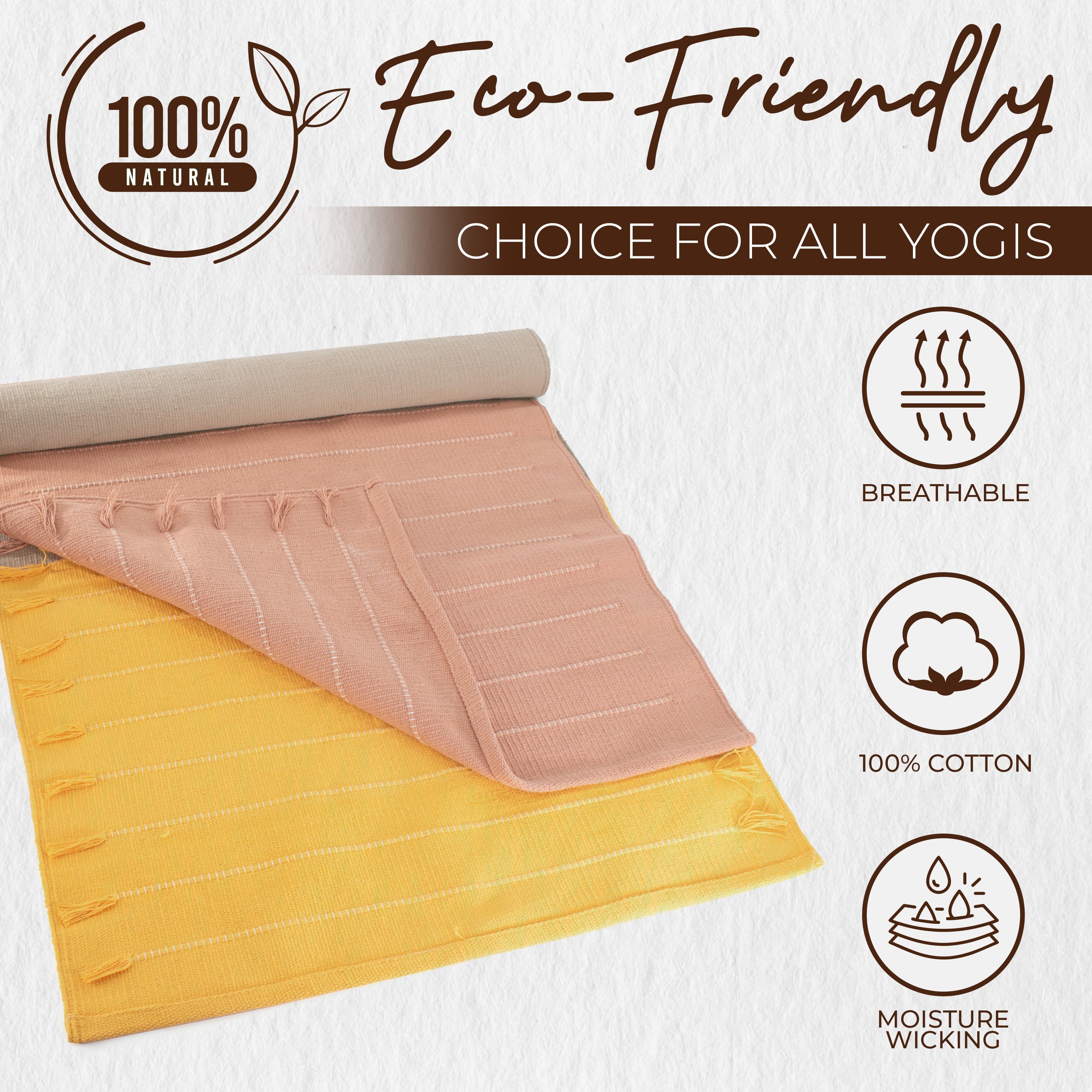 Organic Eco-Friendly Cotton Yoga Mat