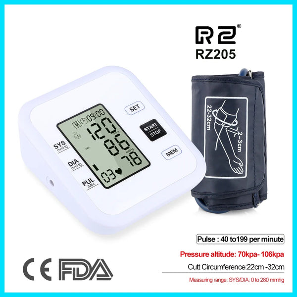 Arm Blood Pressure Monitor with Heart Rate Meter