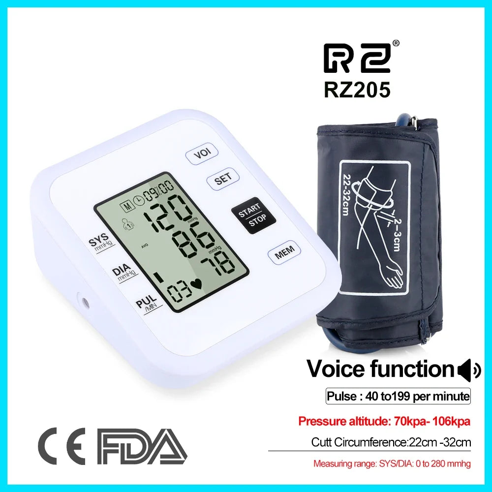 Arm Blood Pressure Monitor with Heart Rate Meter
