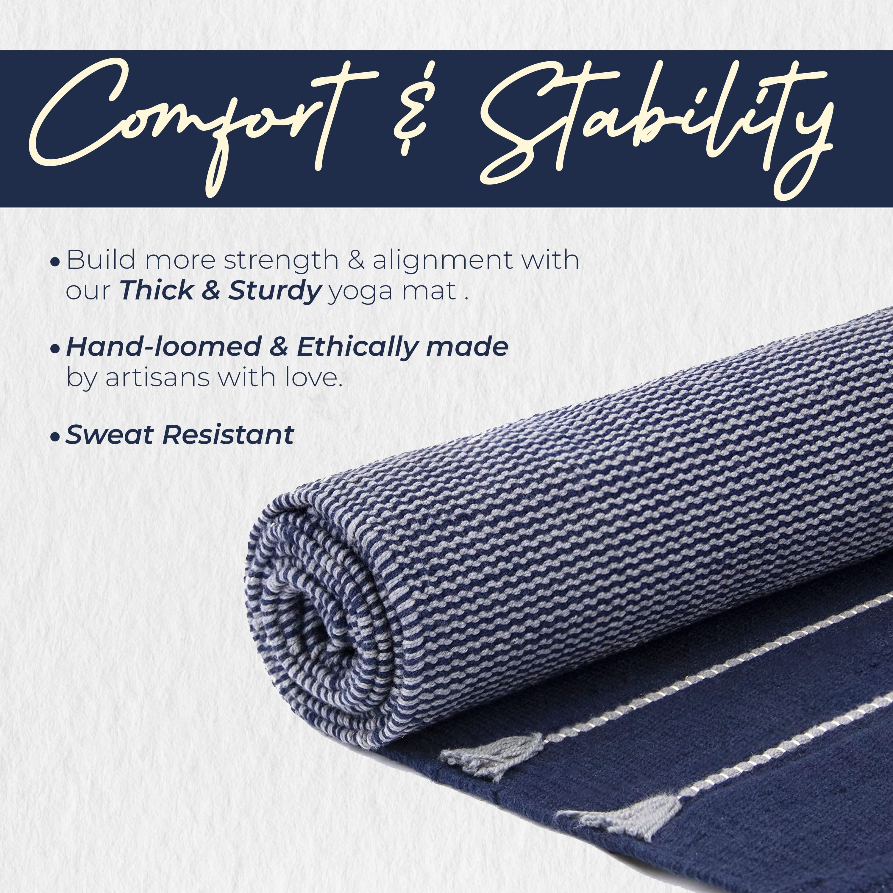 Organic Eco-Friendly Cotton Yoga Mat