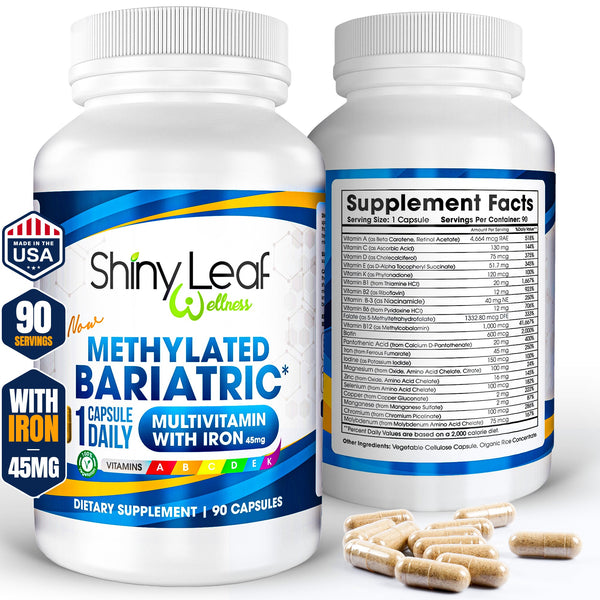 Methylated Bariatric Multivitamin with 45mg Iron
