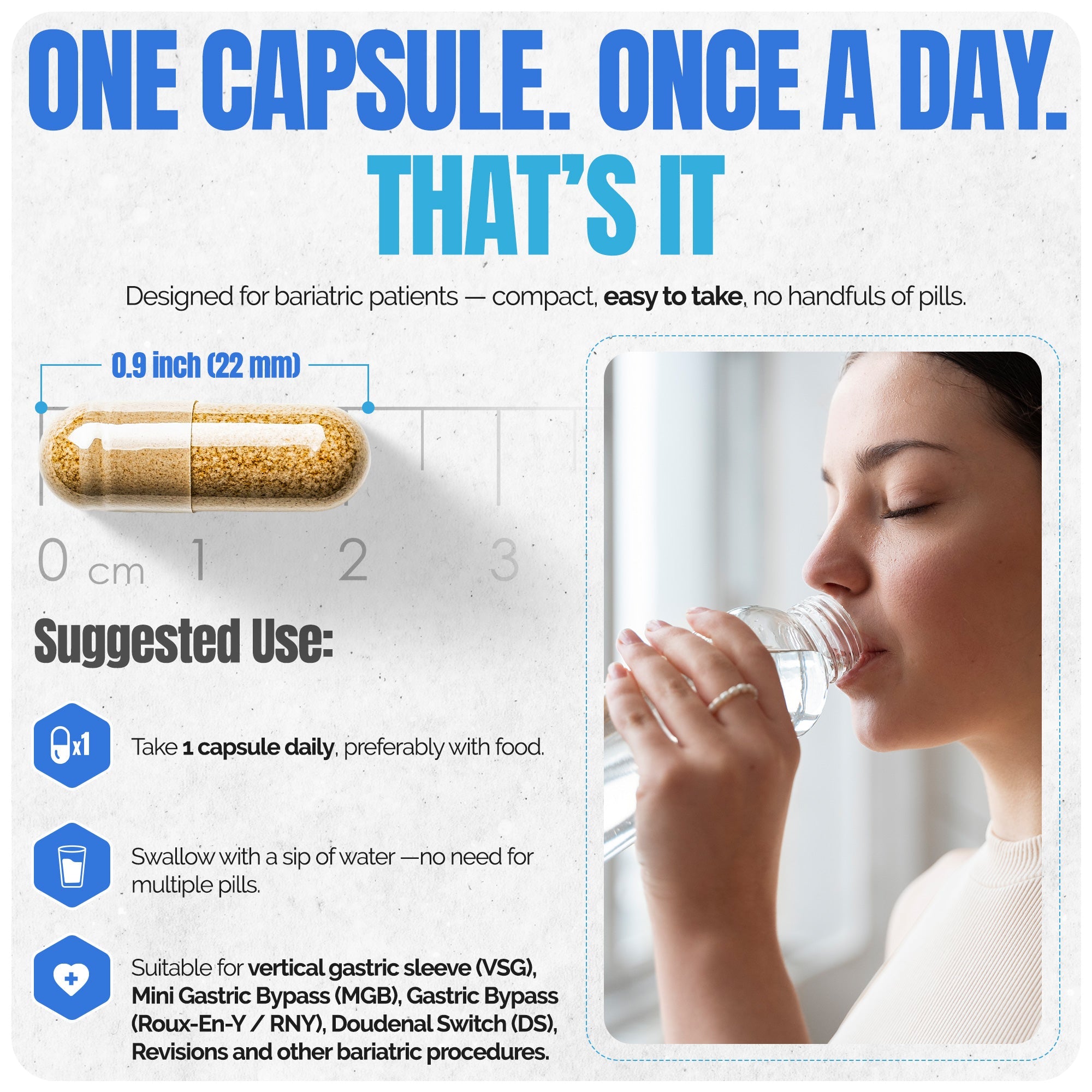Methylated Bariatric Multivitamin with 45mg Iron