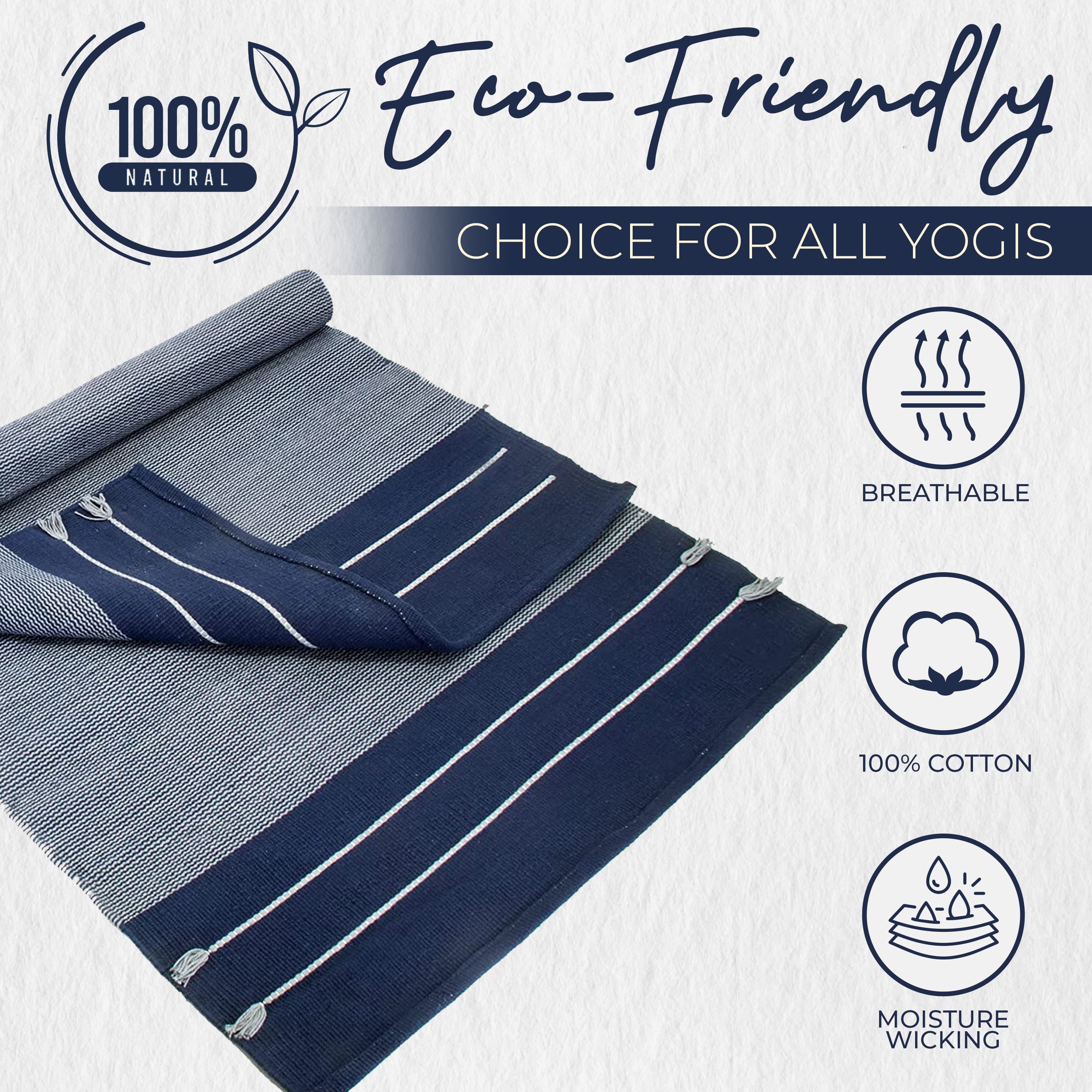 Organic Eco-Friendly Cotton Yoga Mat
