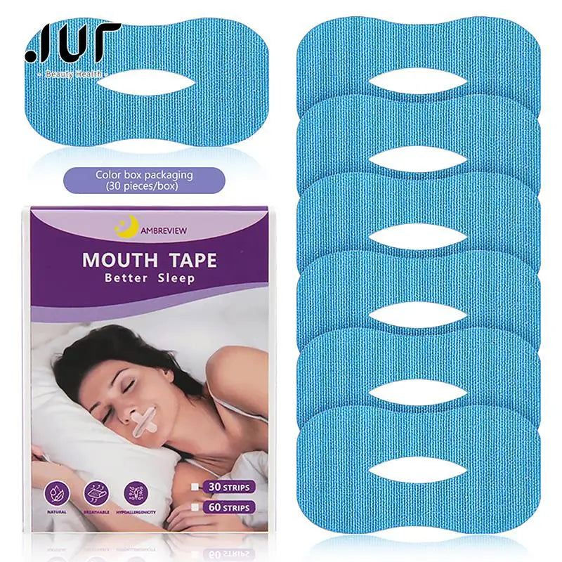 Anti-Snoring Mouth Stickers for Nighttime Nasal Breathing