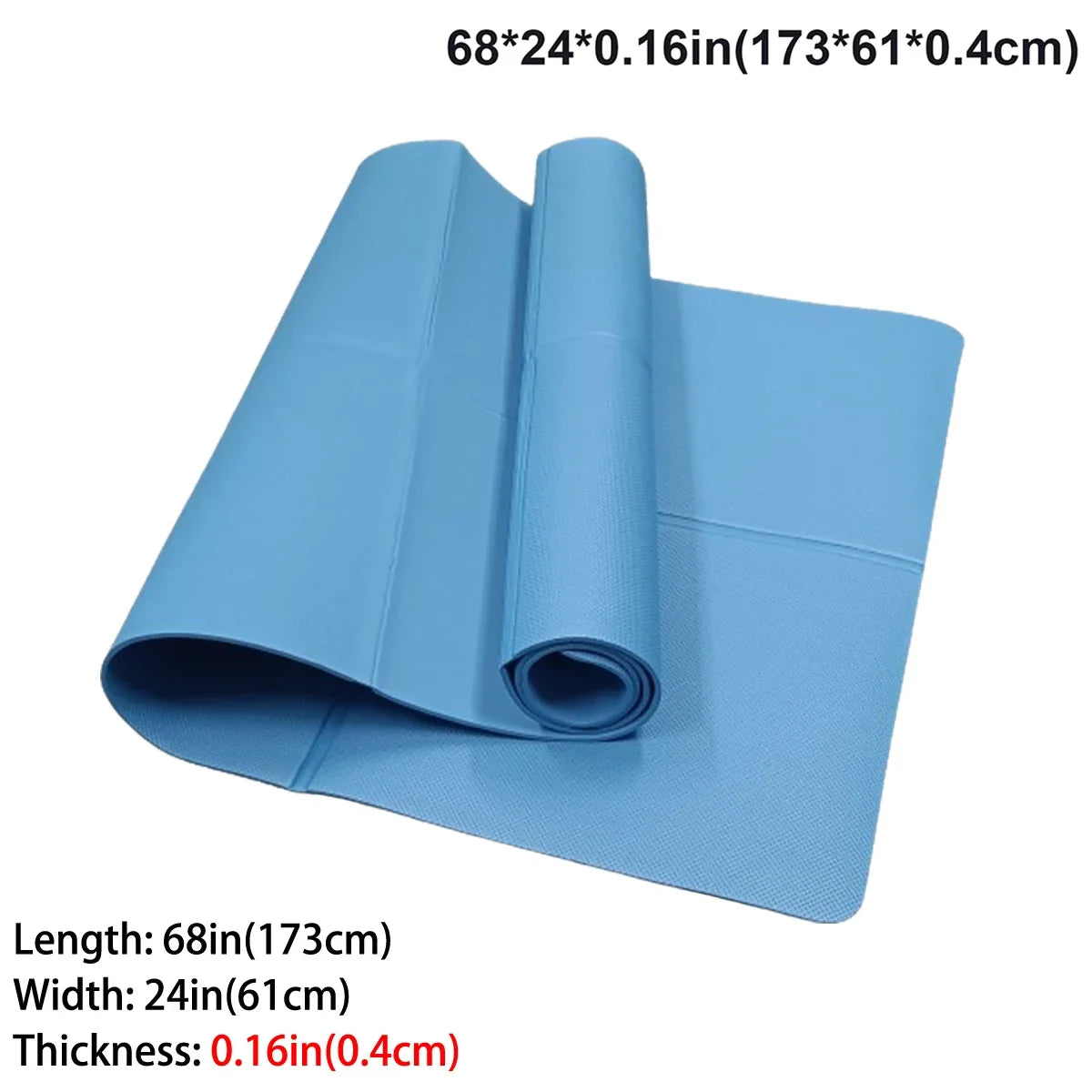Foldable Eco Friendly EVA Yoga Mat for Travel