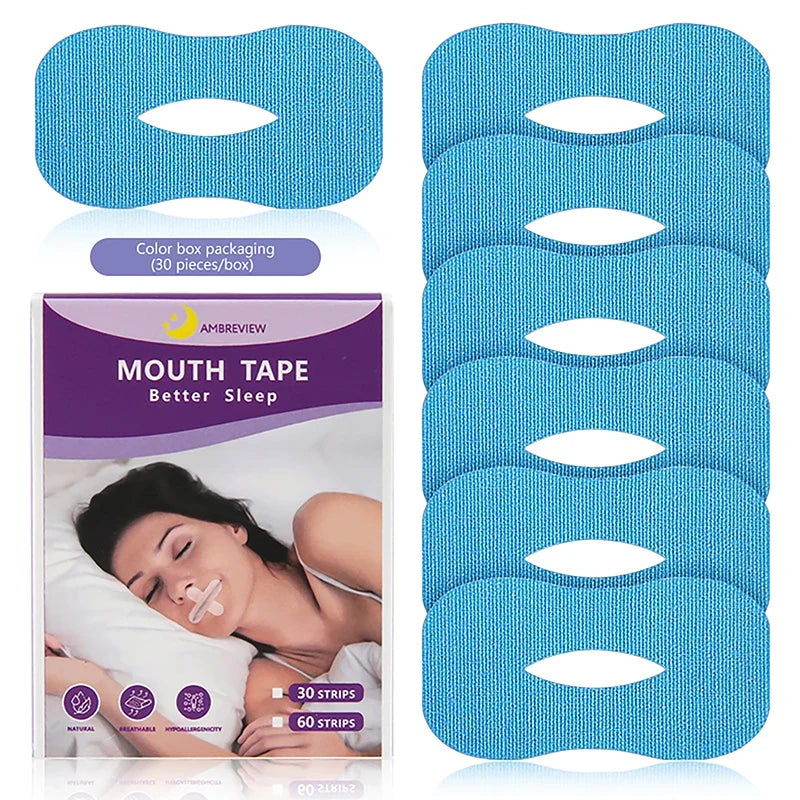 Anti-Snoring Mouth Stickers for Nighttime Nasal Breathing