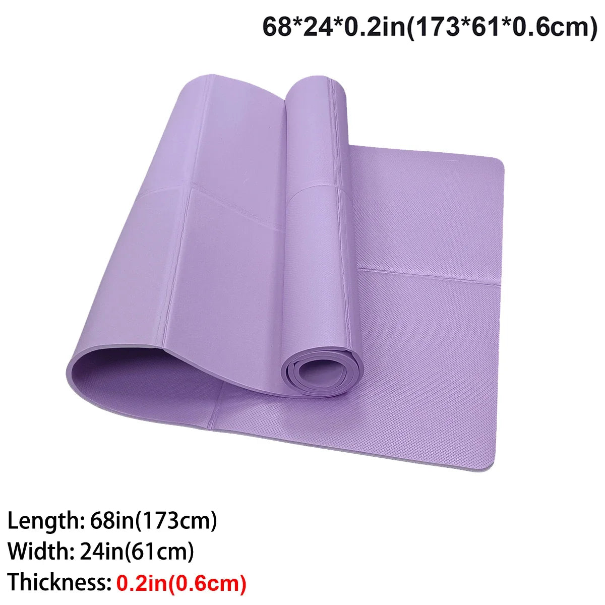 Foldable Eco Friendly EVA Yoga Mat for Travel