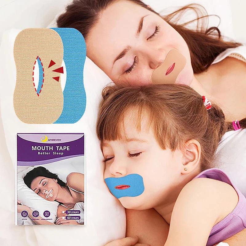 Anti-Snoring Mouth Stickers for Nighttime Nasal Breathing