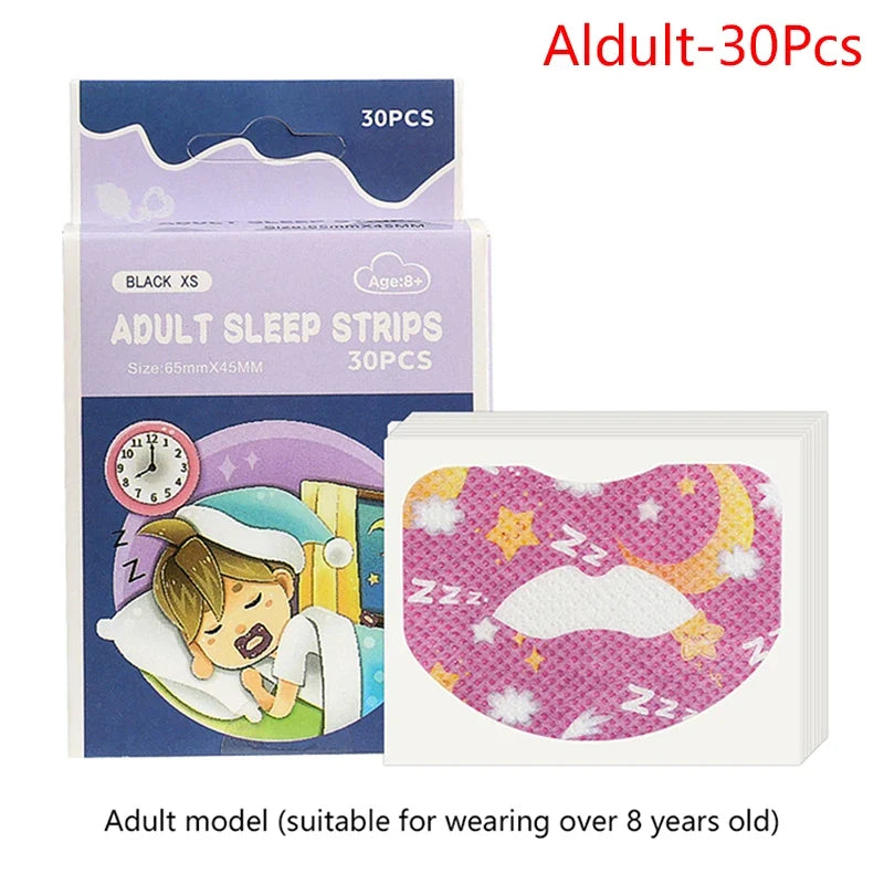 Anti-Snoring Mouth Stickers for Nighttime Nasal Breathing