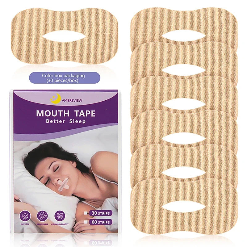 Anti-Snoring Mouth Stickers for Nighttime Nasal Breathing
