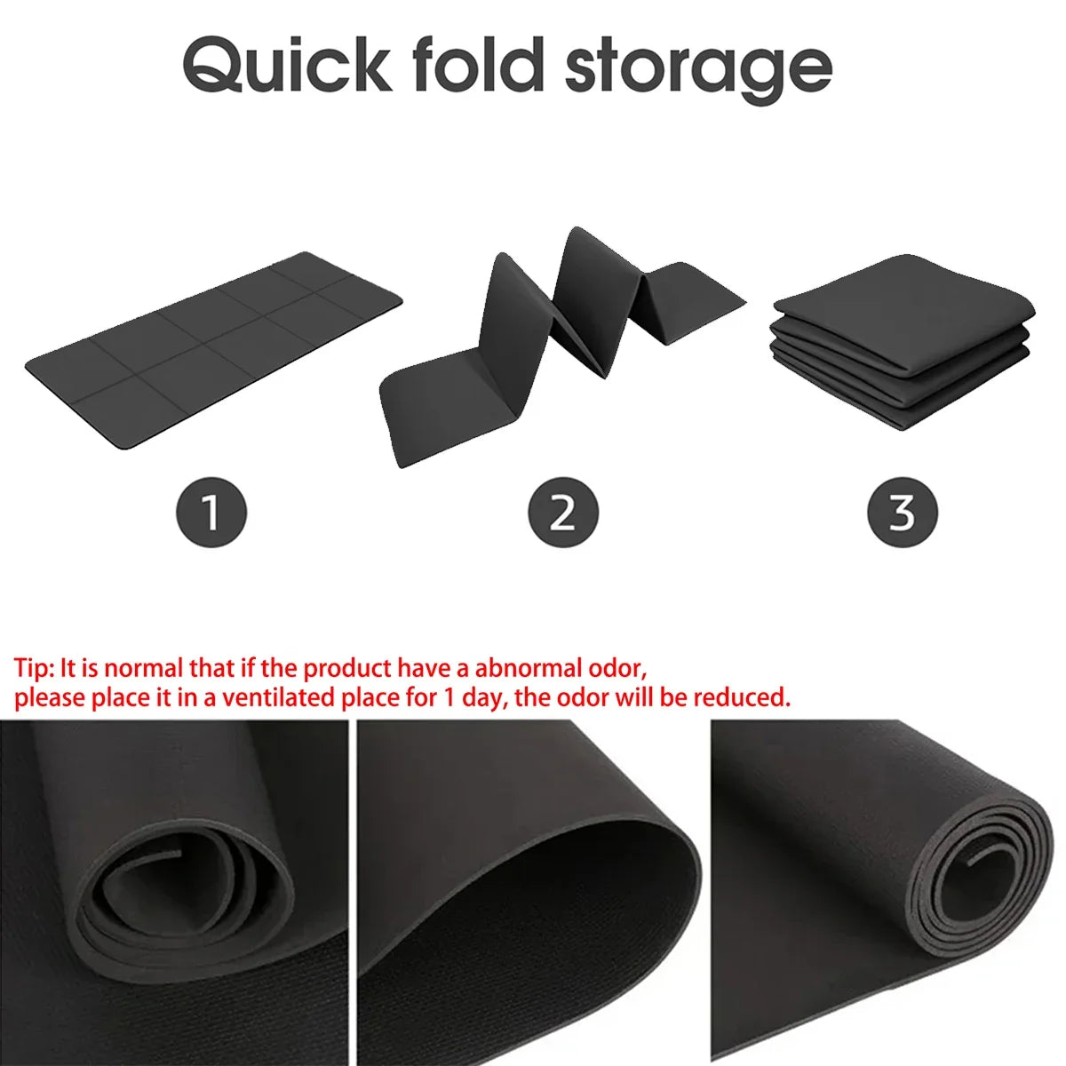 Foldable Eco Friendly EVA Yoga Mat for Travel