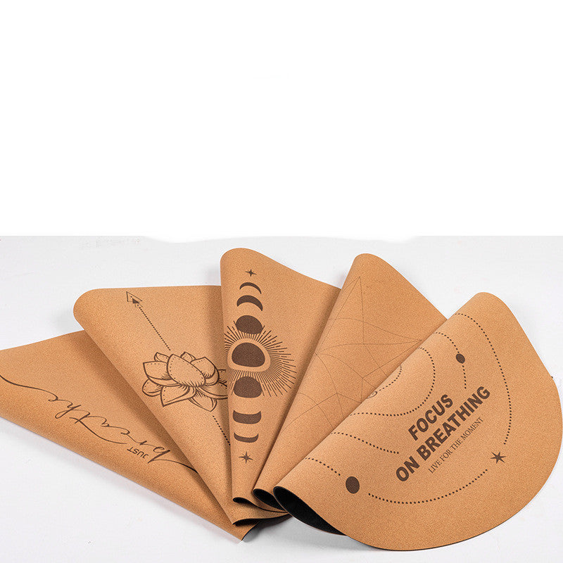 Cork Natural Rubber Meditation Mat Non-Slip Practice