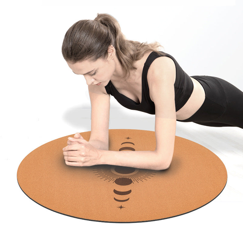 Cork Natural Rubber Meditation Mat Non-Slip Practice