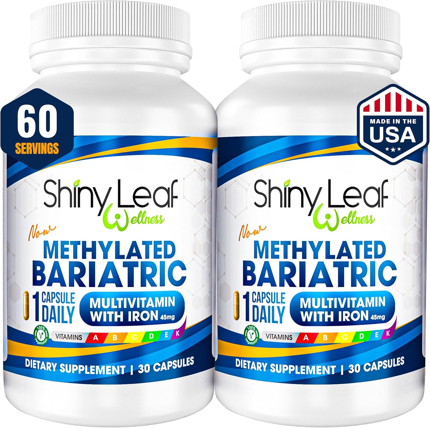 Methylated Bariatric Multivitamin with 45mg Iron
