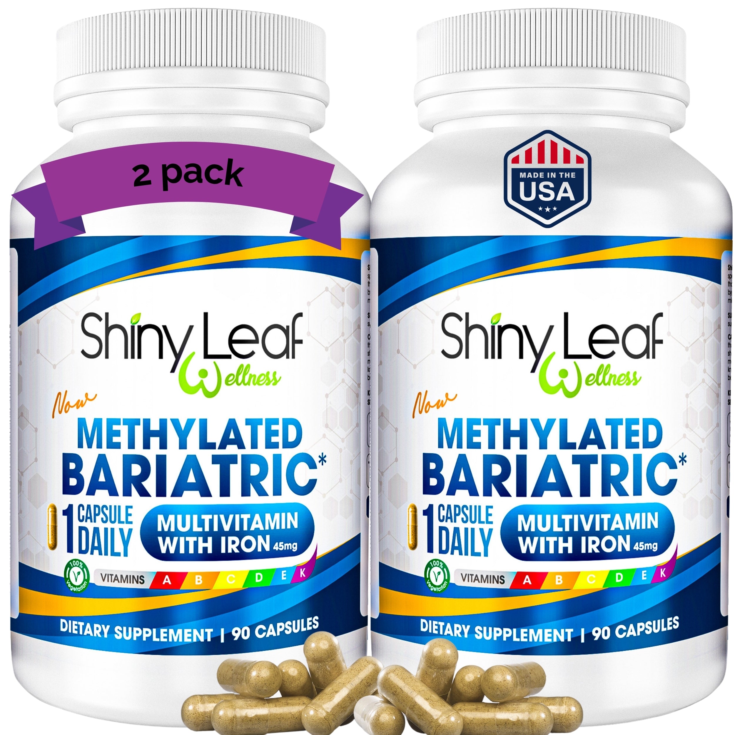 Methylated Bariatric Multivitamin with 45mg Iron