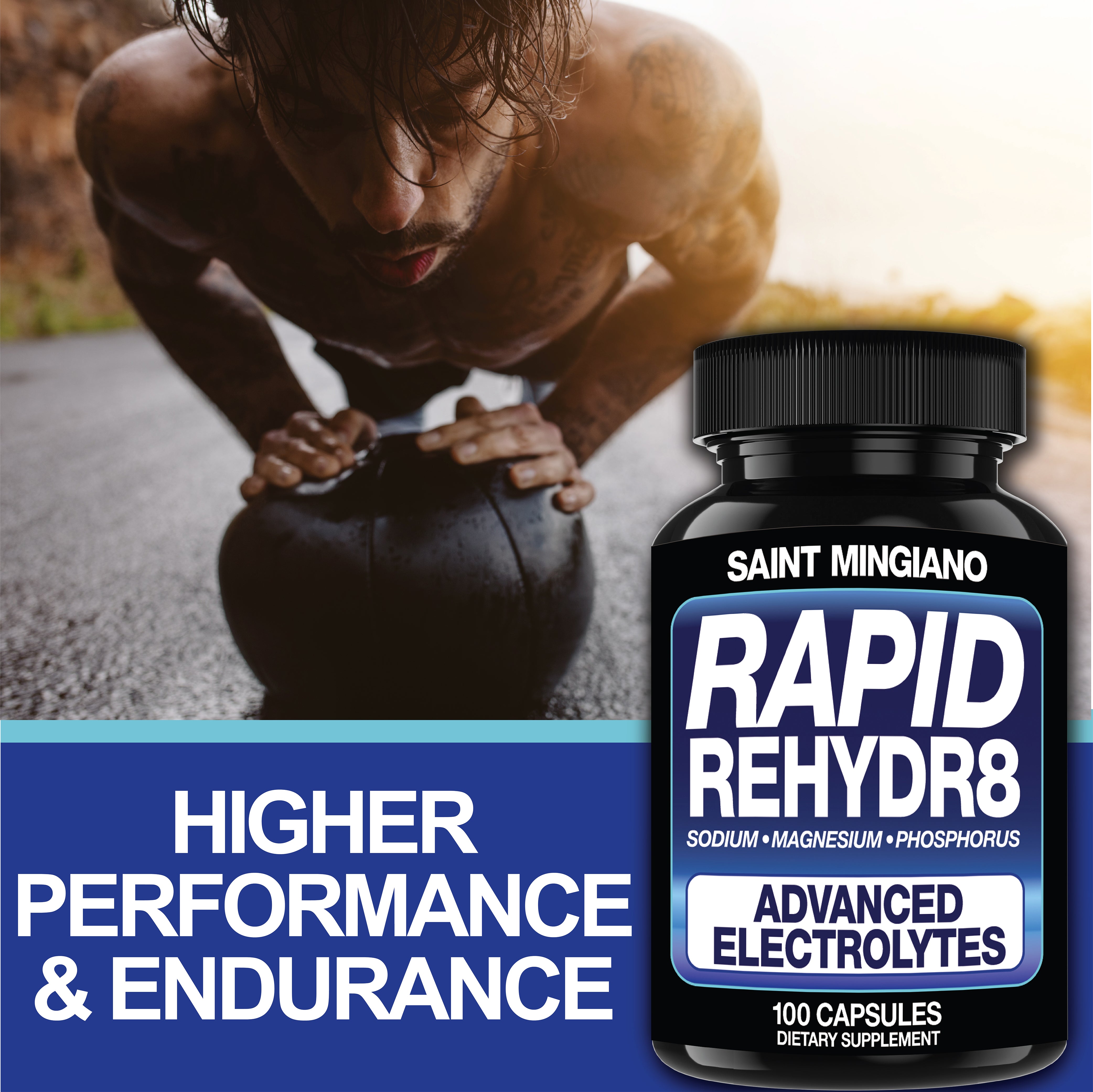 Rapid Rehydr8 Electrolyte Supplement 100 Capsules