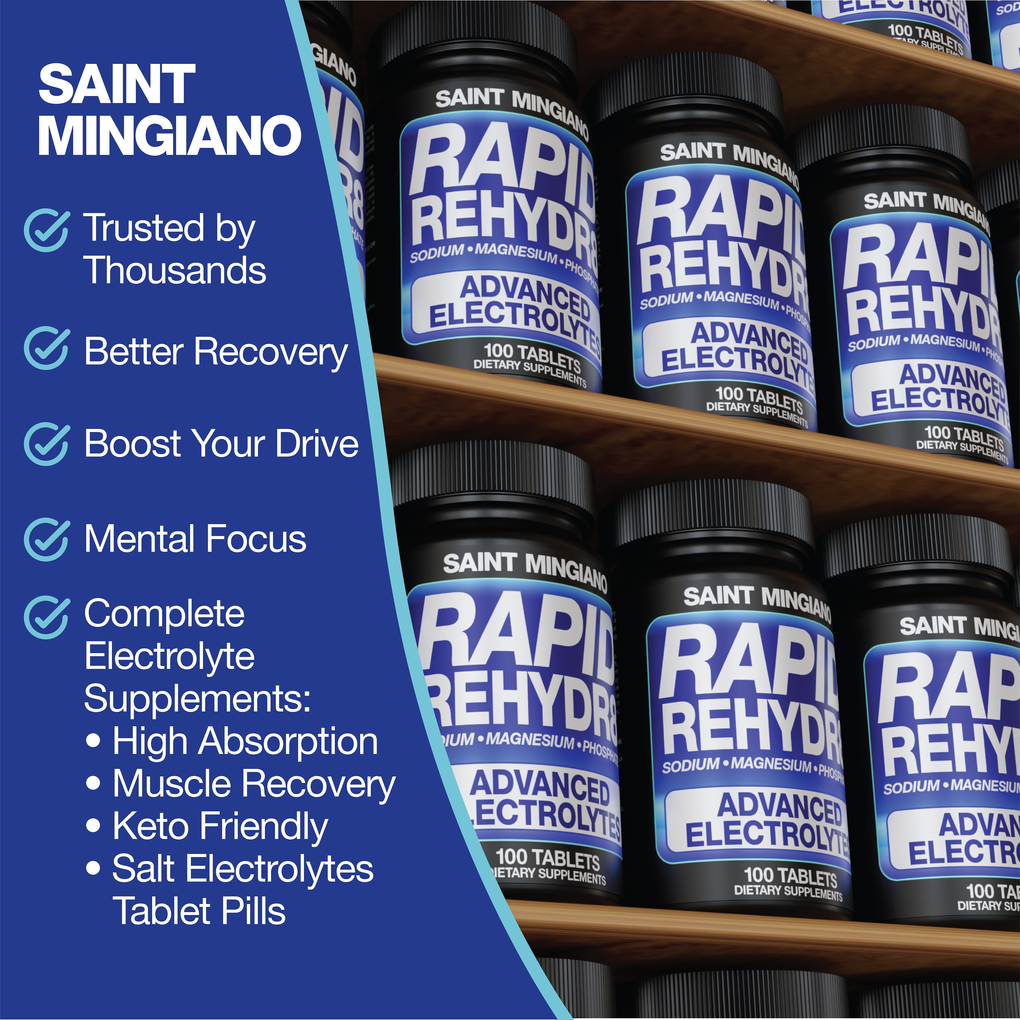 Rapid Rehydr8 Electrolyte Supplement 100 Capsules