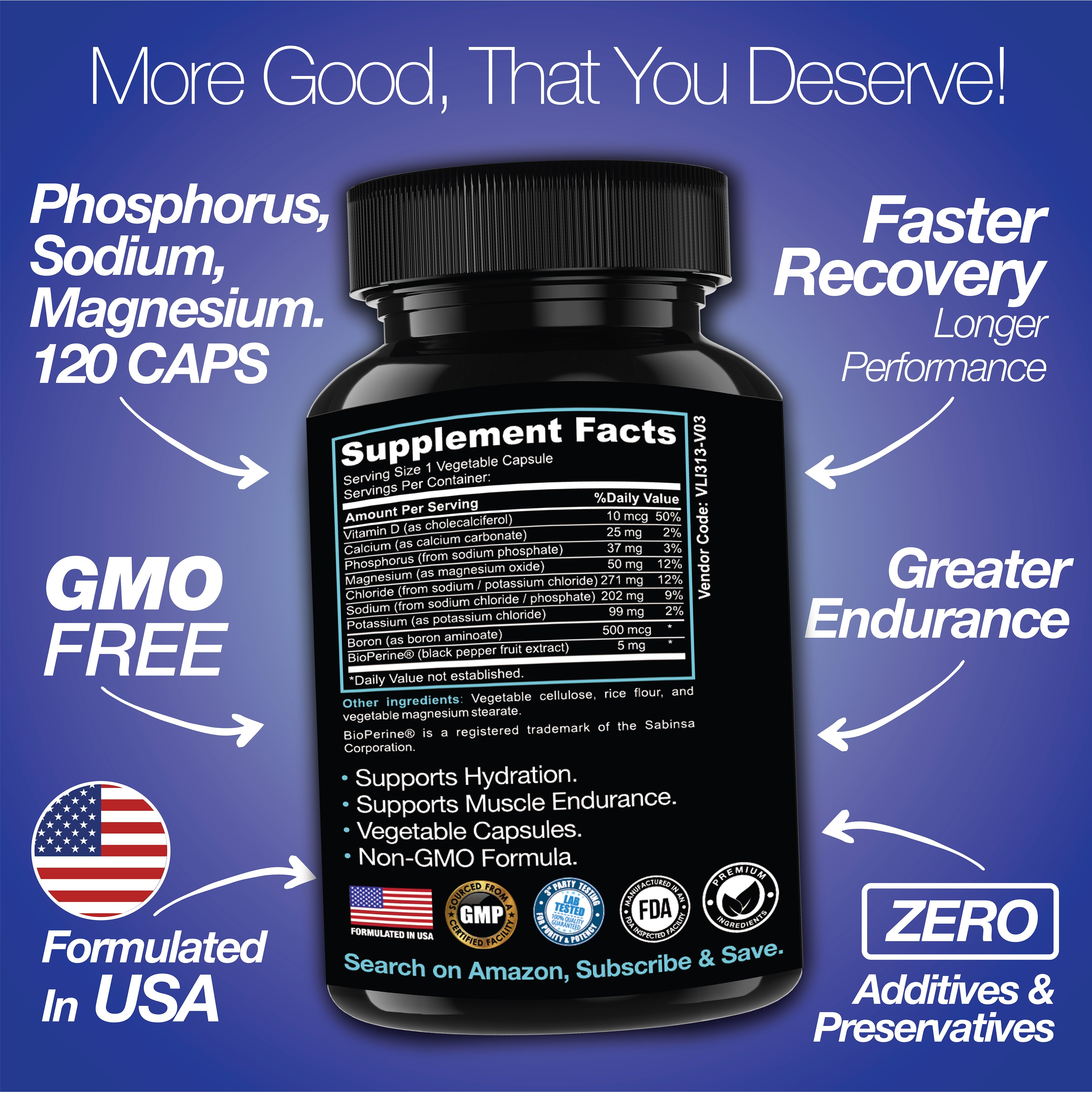 Rapid Rehydr8 Electrolyte Supplement 100 Capsules