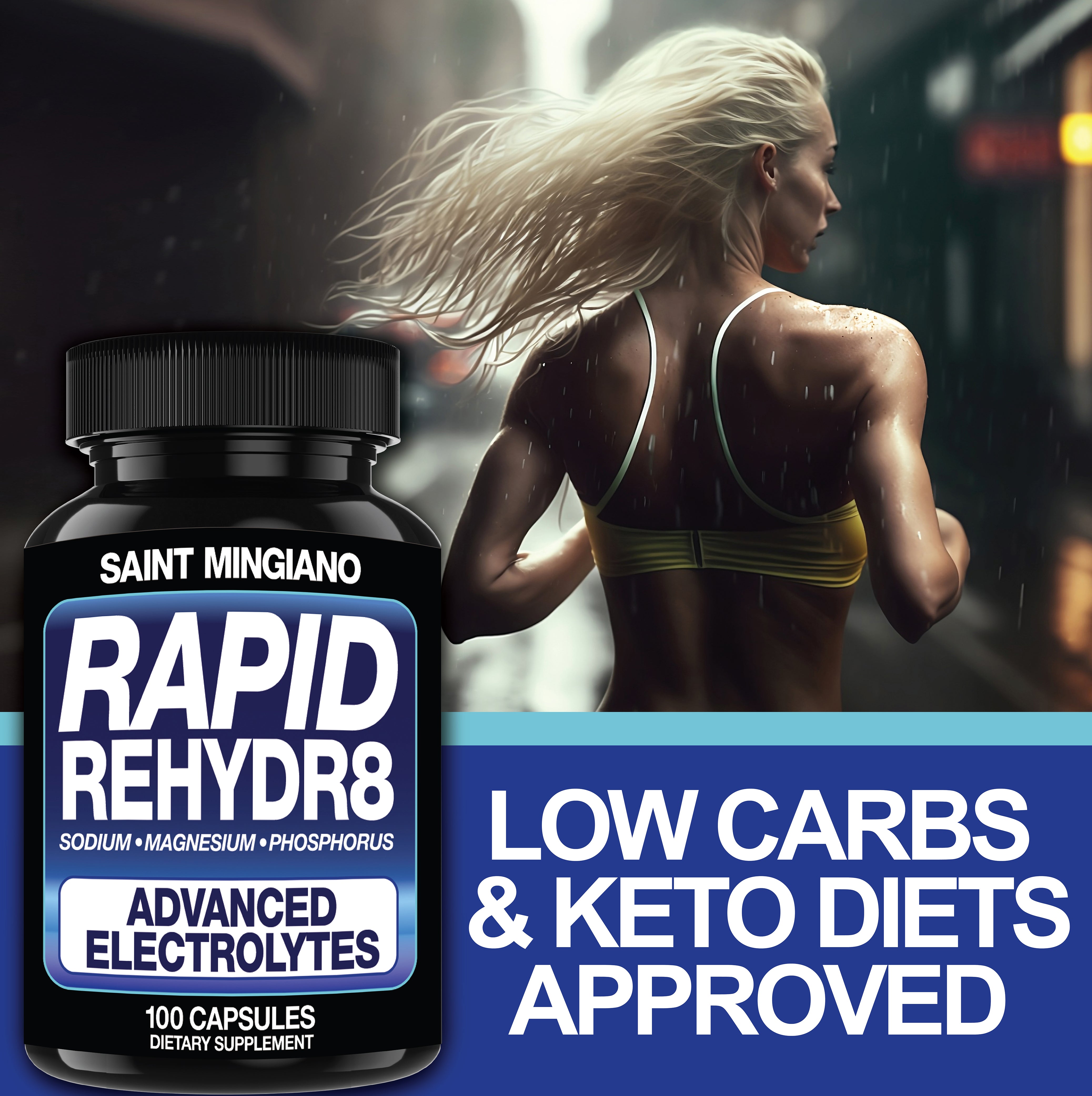 Rapid Rehydr8 Electrolyte Supplement 100 Capsules