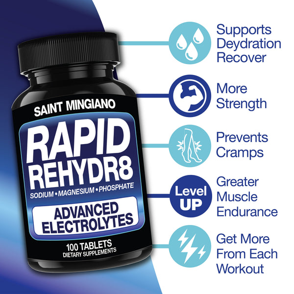 Rapid Rehydr8 Electrolyte Supplement 100 Capsules