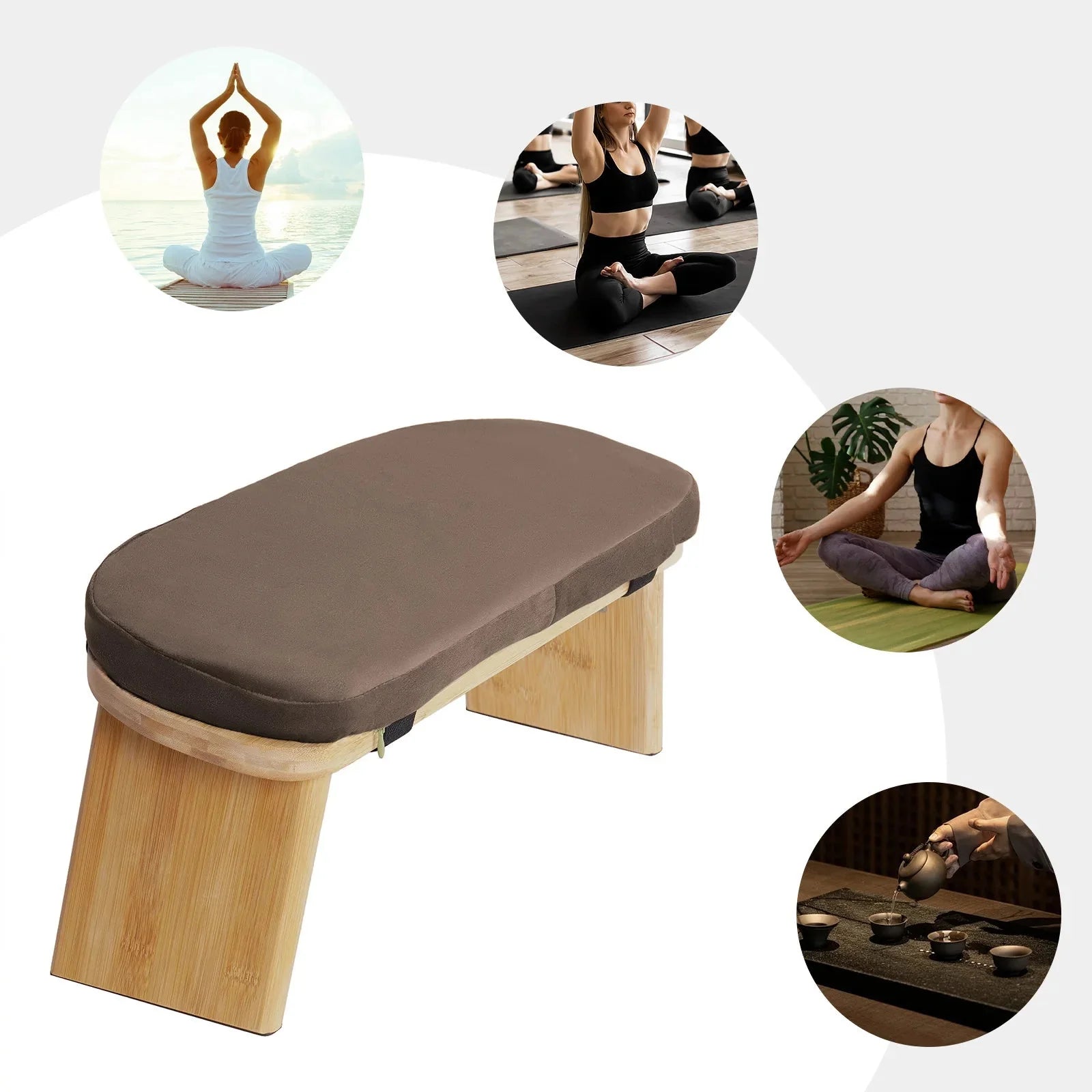 Foldable Kneeling Meditation Bench