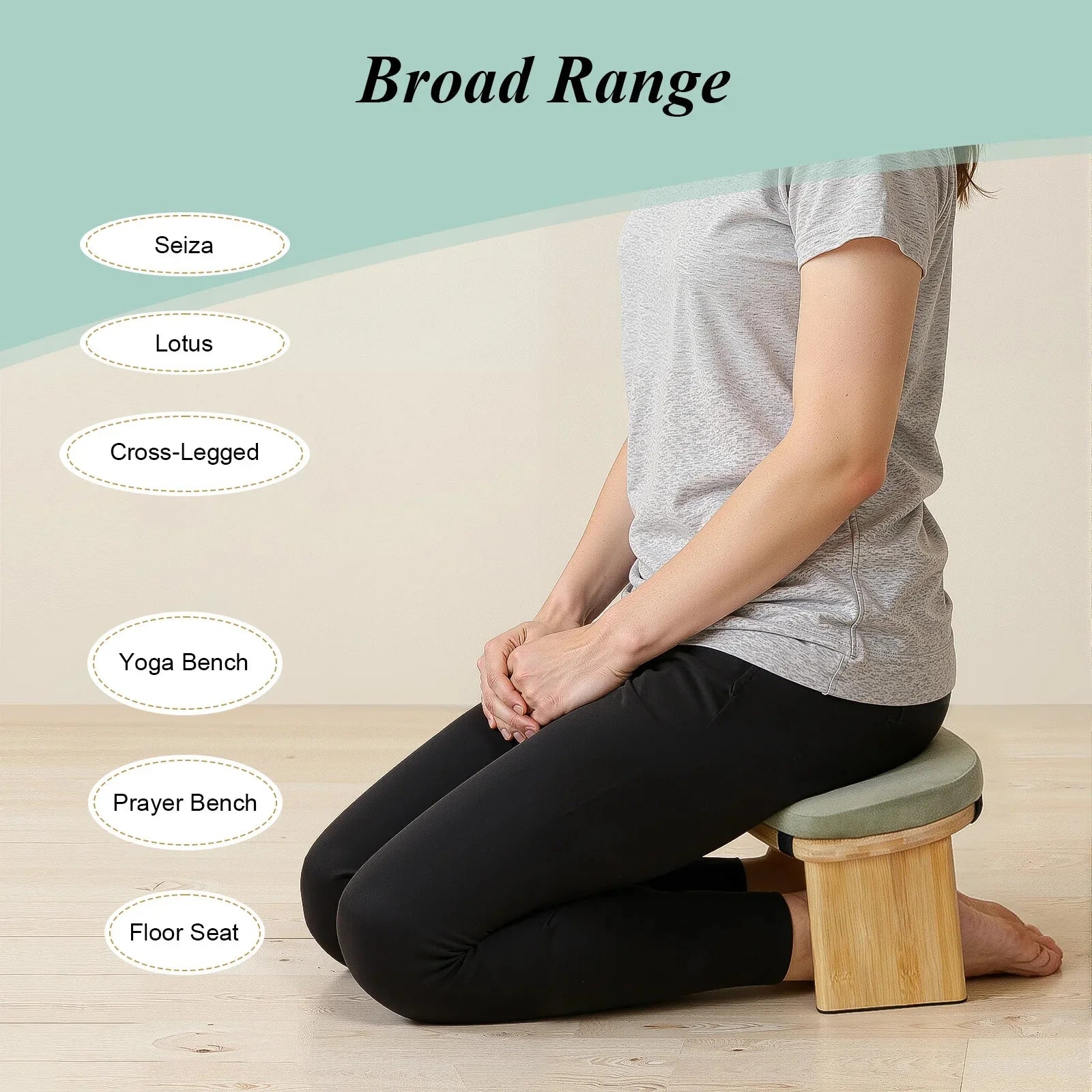 Foldable Kneeling Meditation Bench