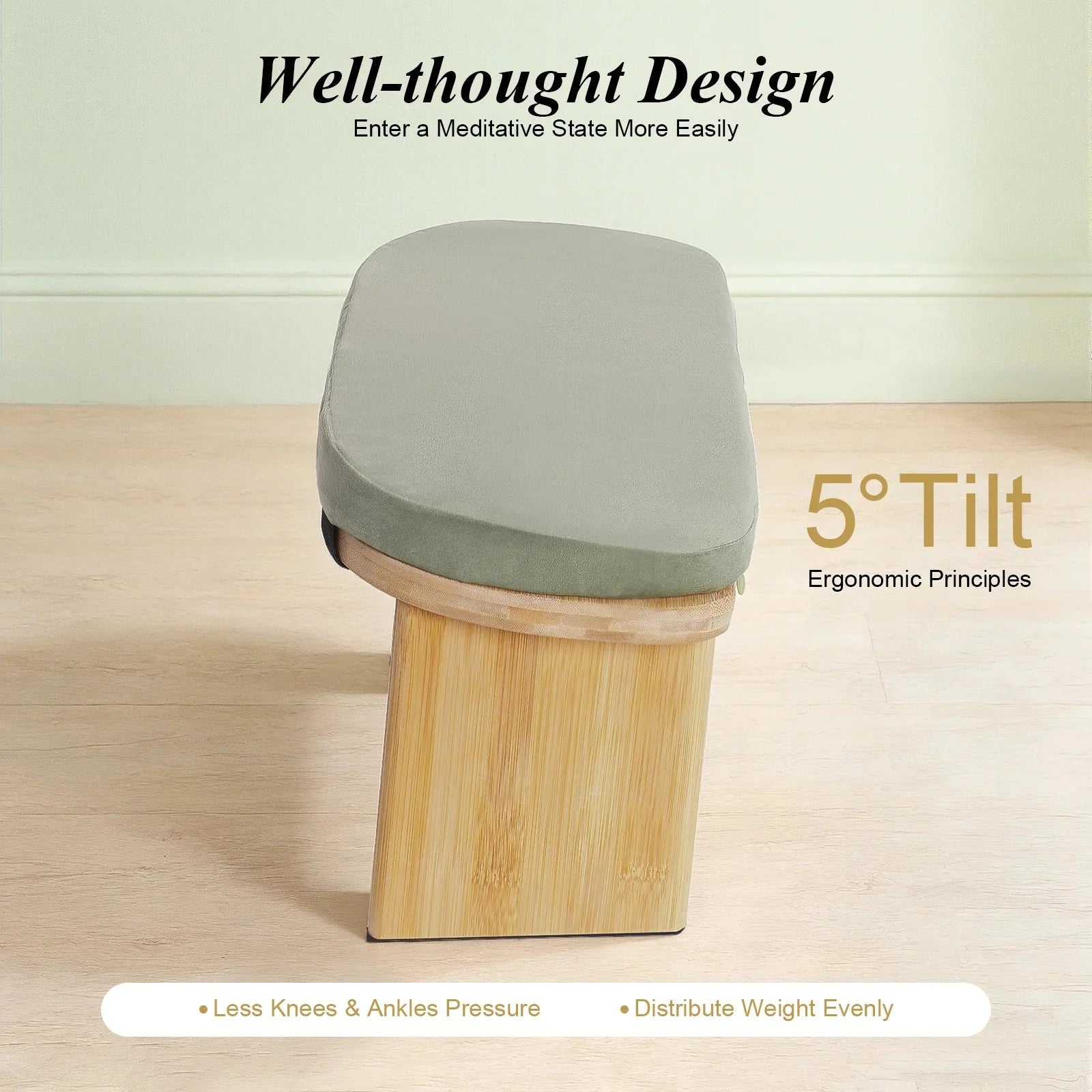 Foldable Kneeling Meditation Bench
