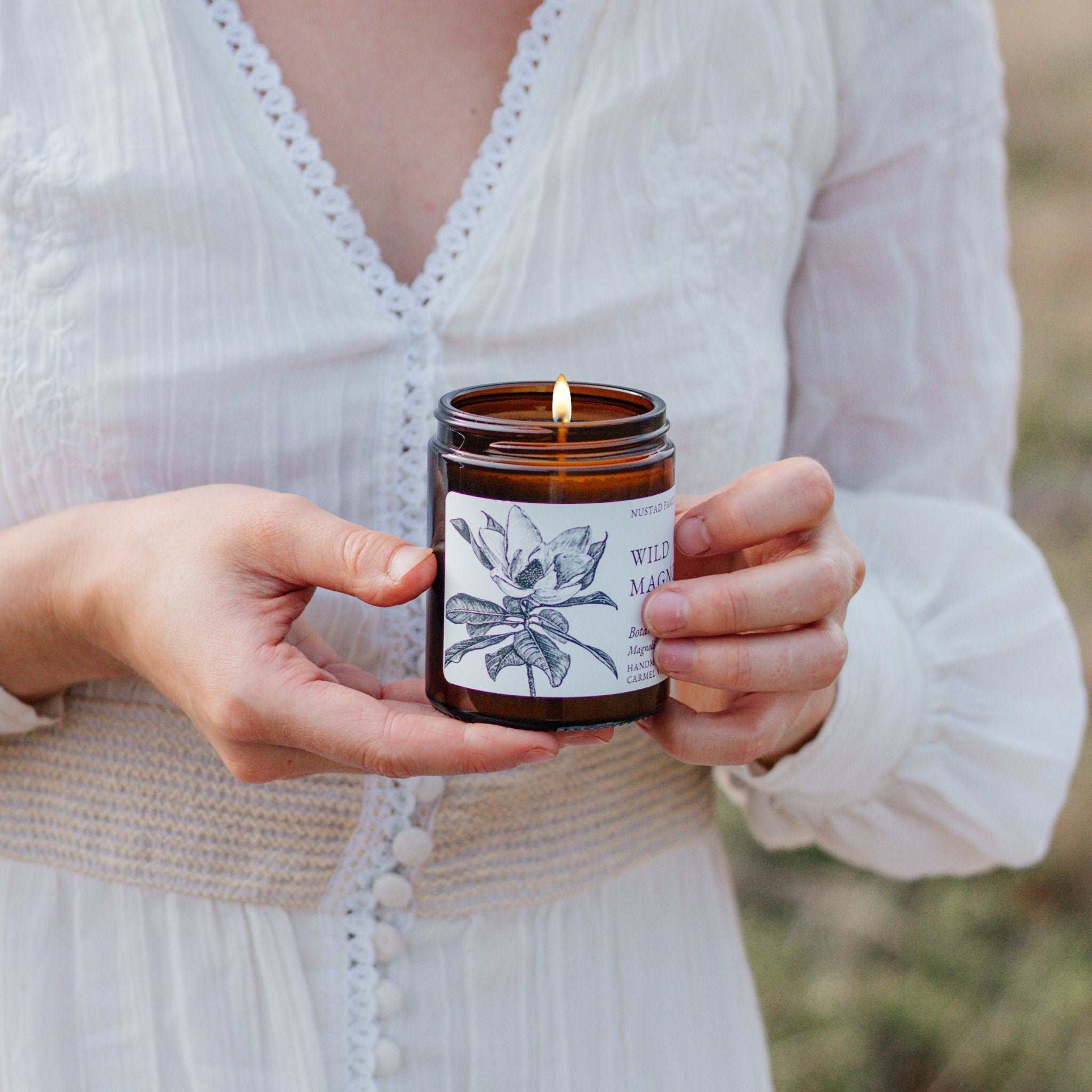 Aromatherapy Garden Candle with Essential Oils 9 oz