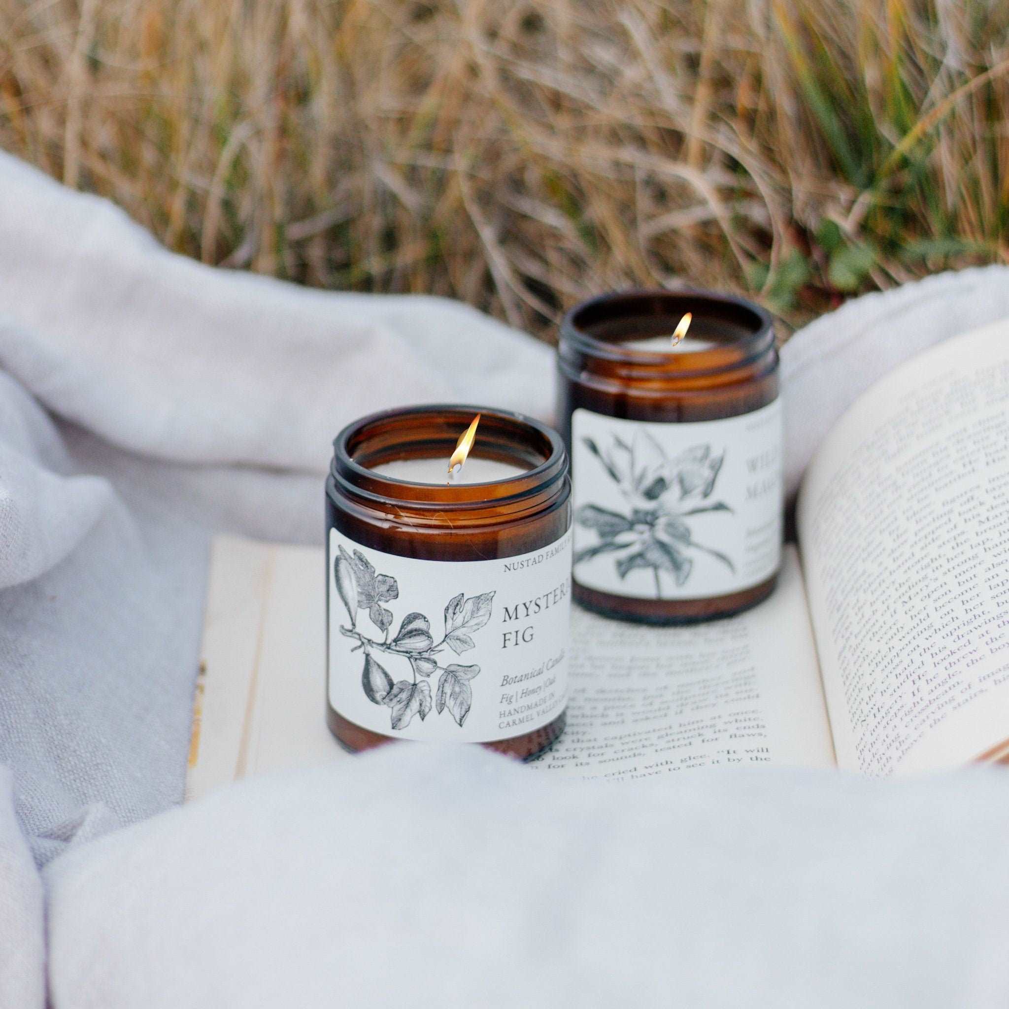 Aromatherapy Garden Candle with Essential Oils 9 oz