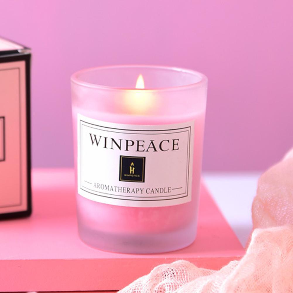 Romantic Scented Soy Candle with Essential Oils