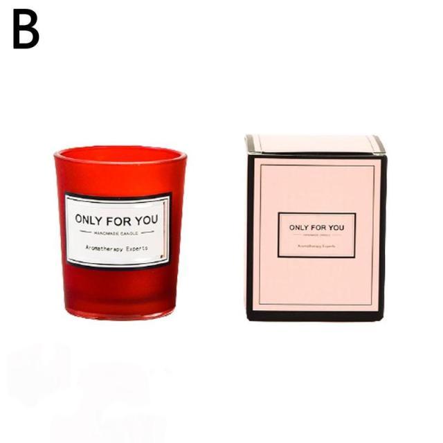 Romantic Scented Soy Candle with Essential Oils