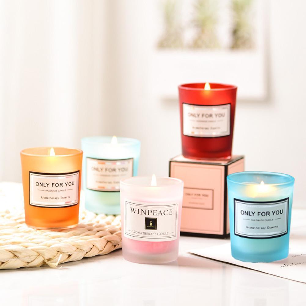 Romantic Scented Soy Candle with Essential Oils