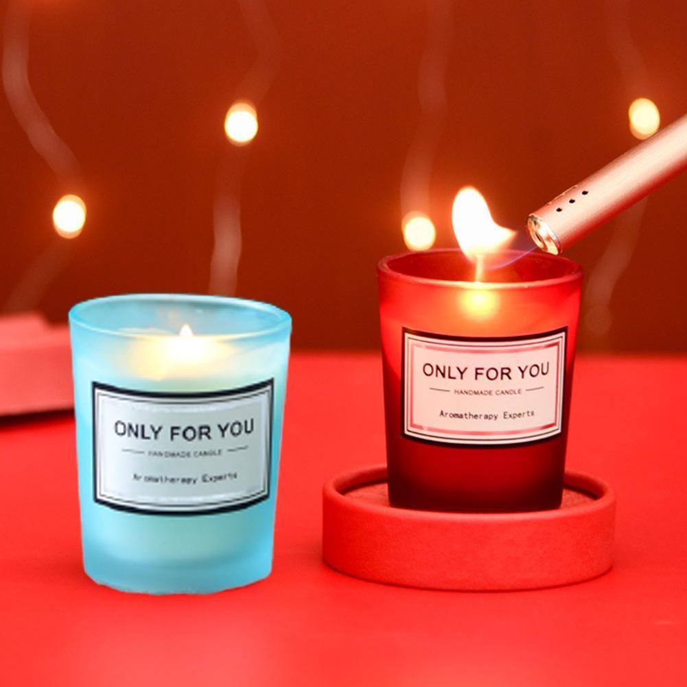 Romantic Scented Soy Candle with Essential Oils
